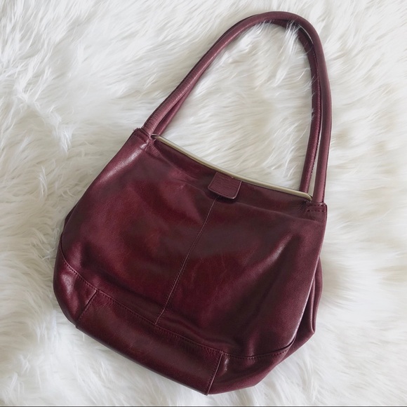 HOBO Handbags - HOBO Frisco Leather Metal Frame Shoulder Bag Purse